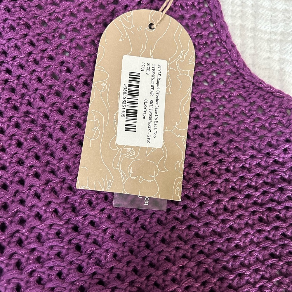 Meshki Purple Crochet Maxi Dress Set - Picture 3 of 4